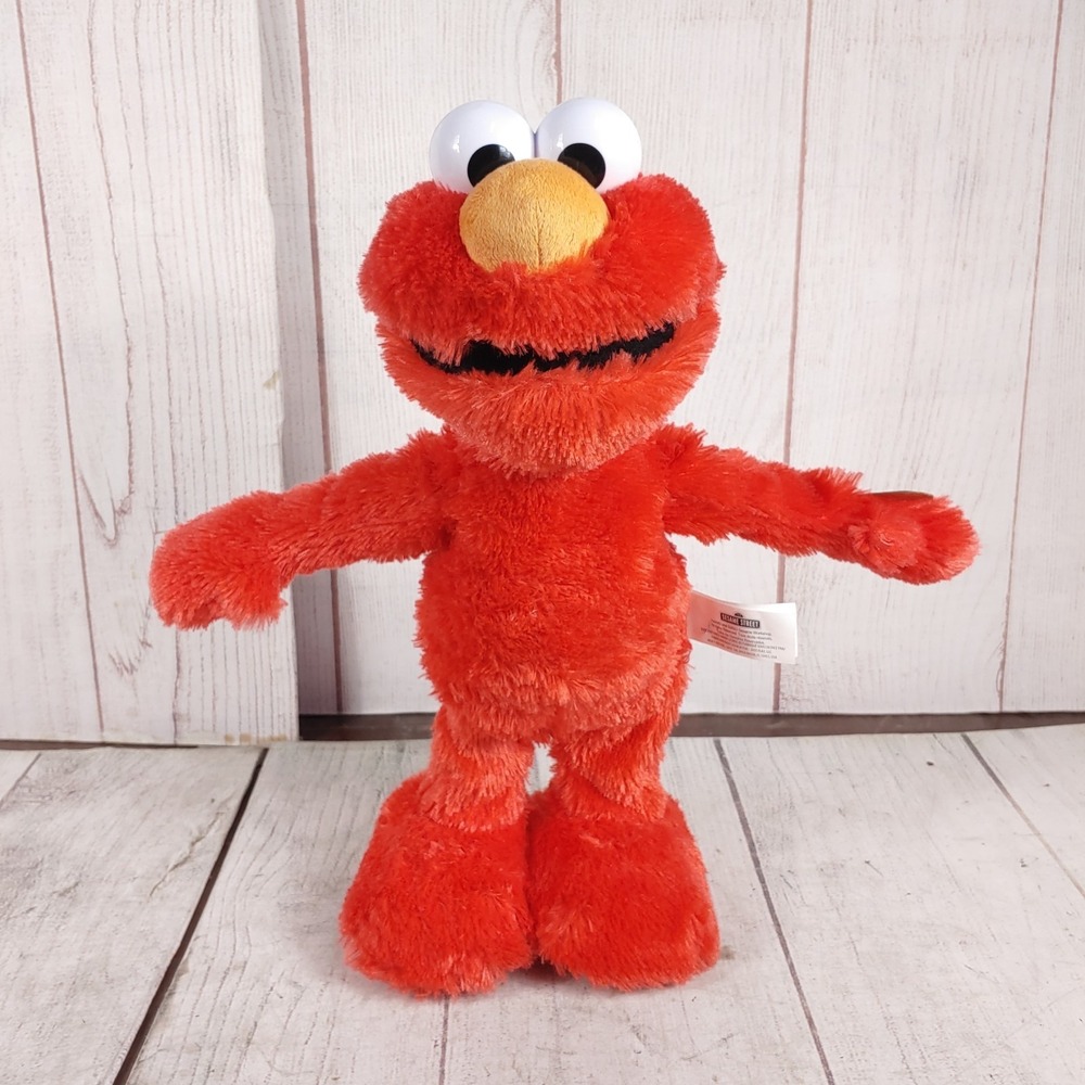 Just Play Sesame Street Elmo Plush Electronic Interactive Toy Red Dancing USED